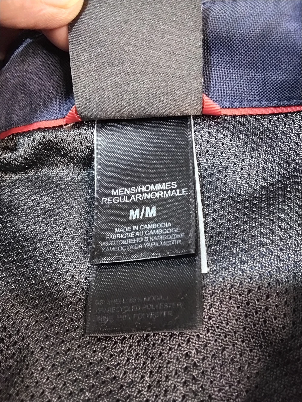 The North Face Men's Navy Blue Long-Sleeve Button-Down Shirt Sz M.